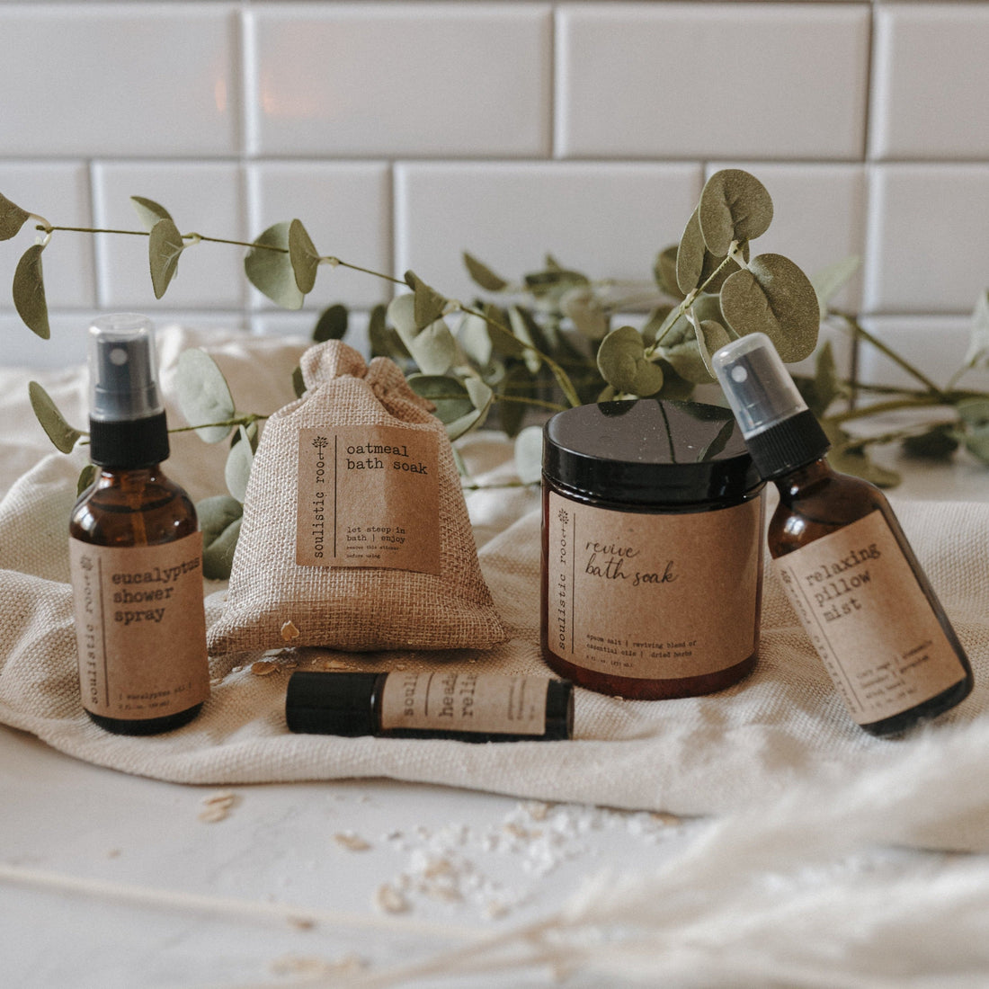 At-home spa products for a relaxing evening routine