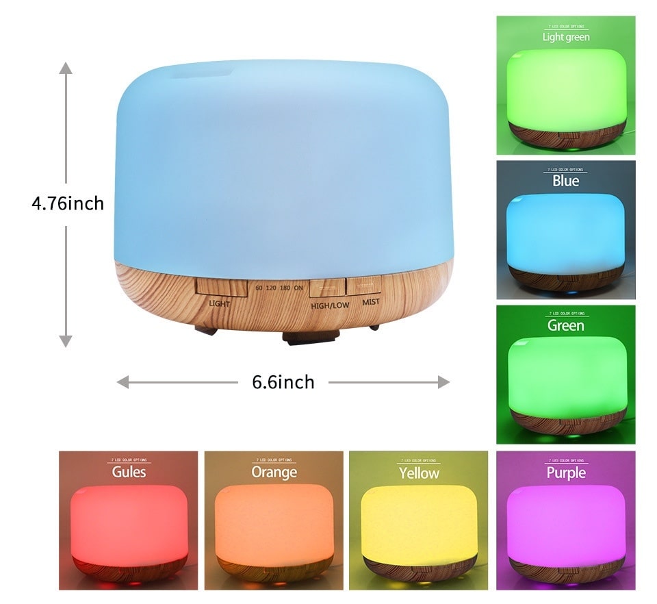 500ml Color-Changing Aromatherapy Diffuser
